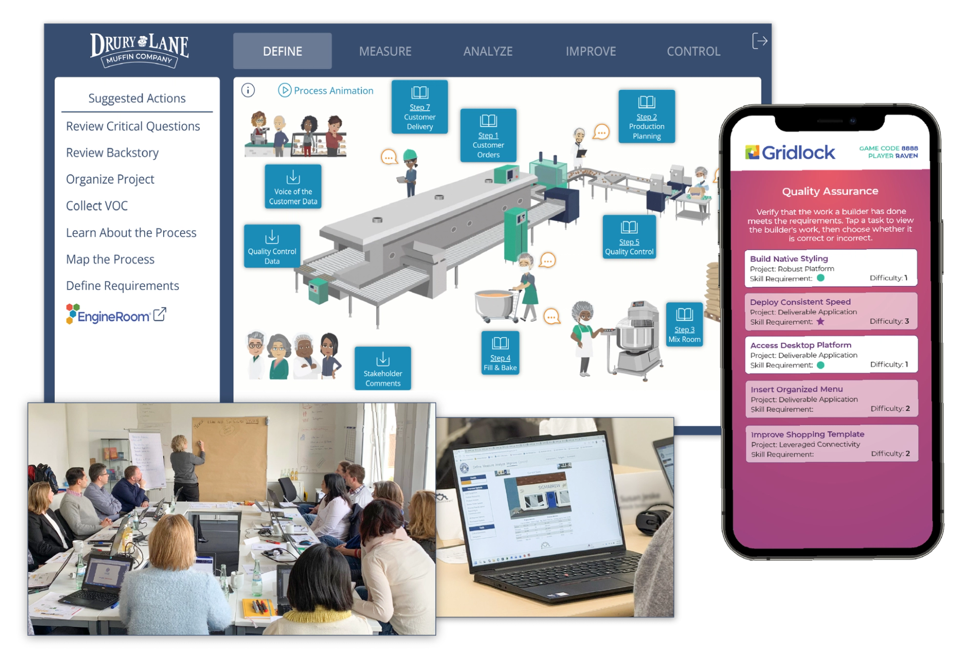 Practice and reinforcement simulation interface