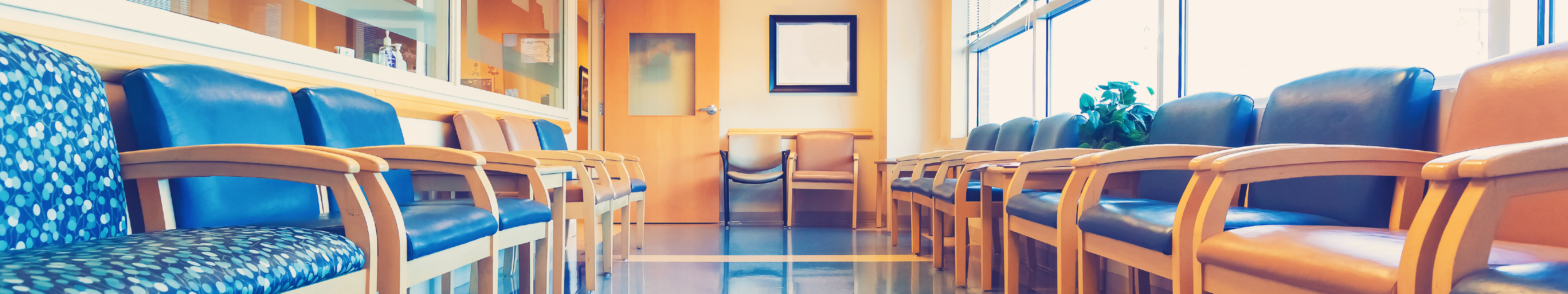 An Empty Hospital Waiting Room